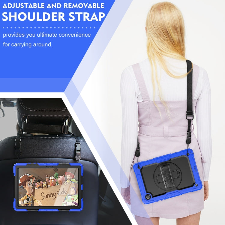 For Samsung Galaxy Tab A8 10.5 2021 X200 / X205 Silicone + PC Tablet Case(Black + Blue) - Other Galaxy Tab PC by buy2fix | Online Shopping UK | buy2fix