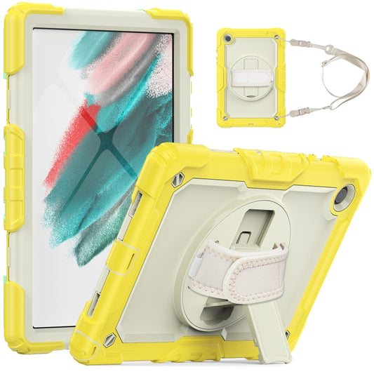 For Samsung Galaxy Tab A8 10.5 2021 X200 / X205 Silicone + PC Tablet Case(Beige + Yellow) - Other Galaxy Tab PC by buy2fix | Online Shopping UK | buy2fix