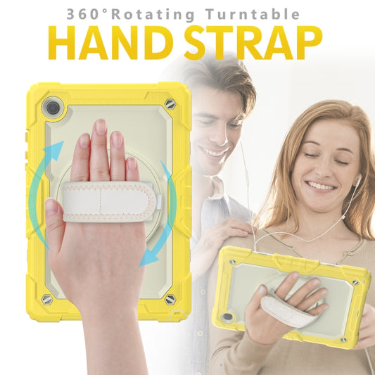 For Samsung Galaxy Tab A8 10.5 2021 X200 / X205 Silicone + PC Tablet Case(Beige + Yellow) - Other Galaxy Tab PC by buy2fix | Online Shopping UK | buy2fix