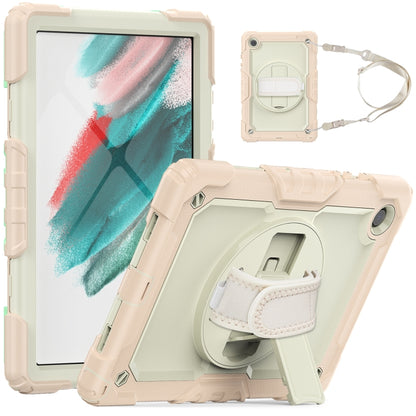 For Samsung Galaxy Tab A8 10.5 2021 X200 / X205 Silicone + PC Tablet Case(Beige + Rose Gold) - Other Galaxy Tab PC by buy2fix | Online Shopping UK | buy2fix