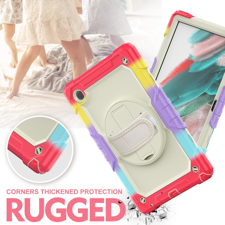 For Samsung Galaxy Tab A8 10.5 2021 X200 / X205 Silicone + PC Tablet Case(Beige + Camouflage Red) - Other Galaxy Tab PC by buy2fix | Online Shopping UK | buy2fix