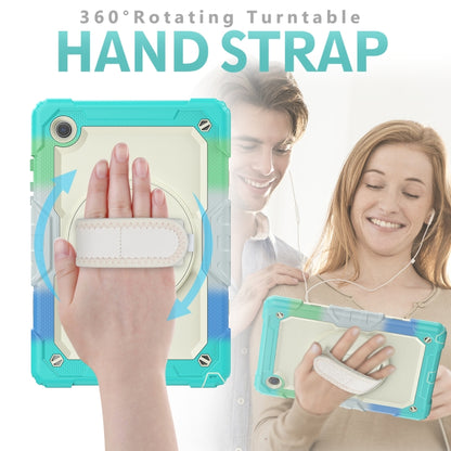 For Samsung Galaxy Tab A8 10.5 2021 X200 / X205 Silicone + PC Tablet Case(Beige + Camouflage Blue) - Other Galaxy Tab PC by buy2fix | Online Shopping UK | buy2fix