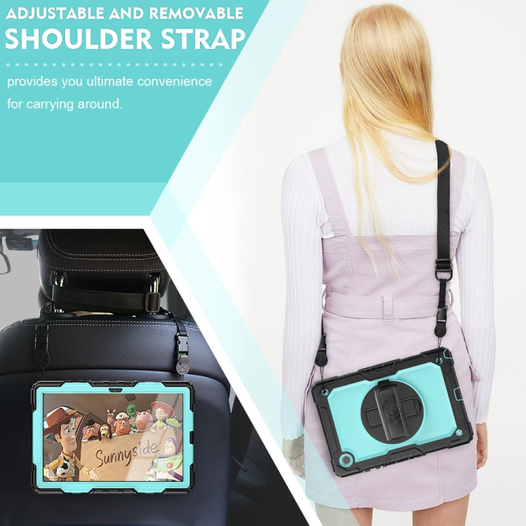 For Samsung Galaxy Tab A8 10.5 2021 X200 / X205 Silicone + PC Tablet Case(Light Blue + Black) - Other Galaxy Tab PC by buy2fix | Online Shopping UK | buy2fix
