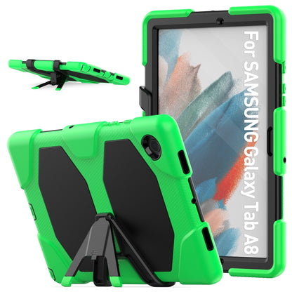For Samsung Galaxy Tab A8 10.5 2021 X200 / X205 Colorful Silicon + PC Tablet Case(Green) - Other Galaxy Tab PC by buy2fix | Online Shopping UK | buy2fix