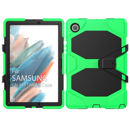 For Samsung Galaxy Tab A8 10.5 2021 X200 / X205 Colorful Silicon + PC Tablet Case(Green) - Other Galaxy Tab PC by buy2fix | Online Shopping UK | buy2fix