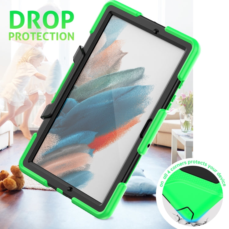 For Samsung Galaxy Tab A8 10.5 2021 X200 / X205 Colorful Silicon + PC Tablet Case(Green) - Other Galaxy Tab PC by buy2fix | Online Shopping UK | buy2fix