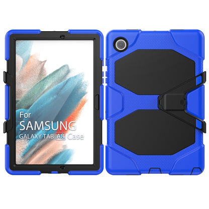 For Samsung Galaxy Tab A8 10.5 2021 X200 / X205 Colorful Silicon + PC Tablet Case(Blue) - Other Galaxy Tab PC by buy2fix | Online Shopping UK | buy2fix