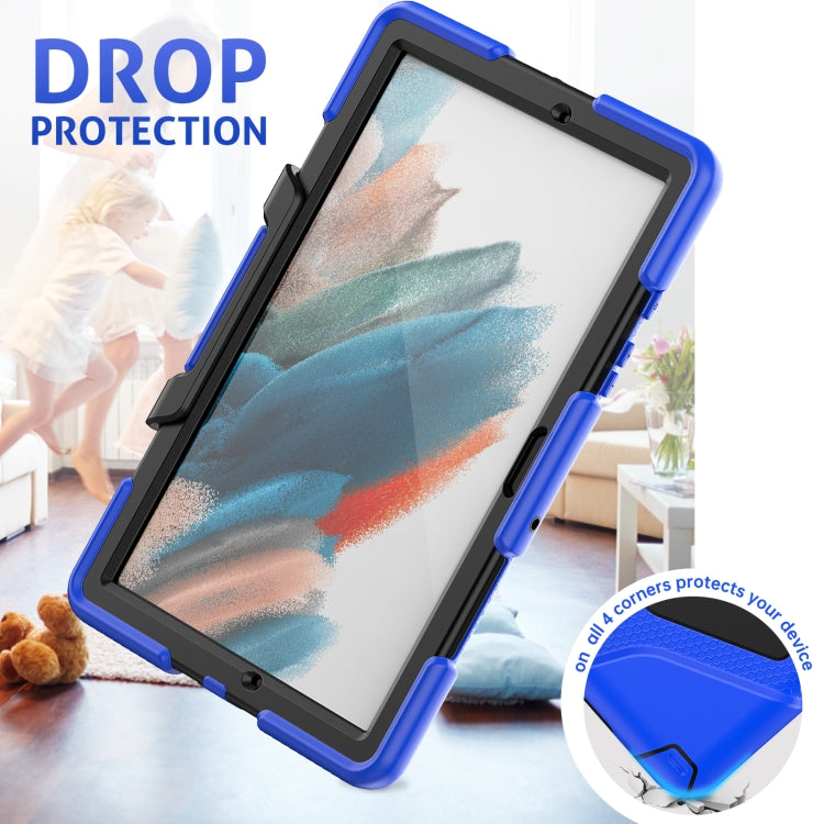 For Samsung Galaxy Tab A8 10.5 2021 X200 / X205 Colorful Silicon + PC Tablet Case(Blue) - Other Galaxy Tab PC by buy2fix | Online Shopping UK | buy2fix