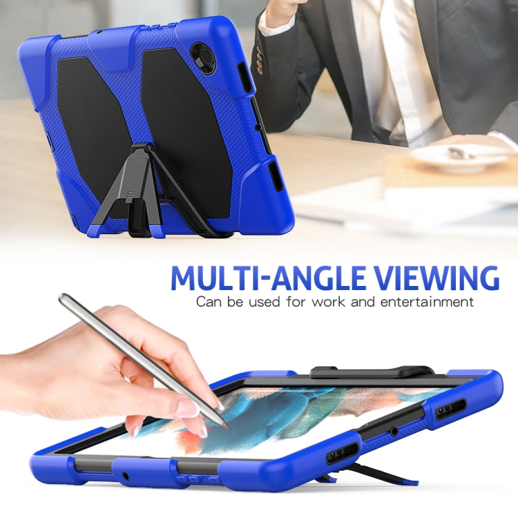 For Samsung Galaxy Tab A8 10.5 2021 X200 / X205 Colorful Silicon + PC Tablet Case(Blue) - Other Galaxy Tab PC by buy2fix | Online Shopping UK | buy2fix