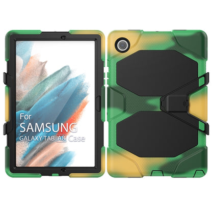 For Samsung Galaxy Tab A8 10.5 2021 X200 / X205 Colorful Silicon + PC Tablet Case(Camouflage) - Other Galaxy Tab PC by buy2fix | Online Shopping UK | buy2fix