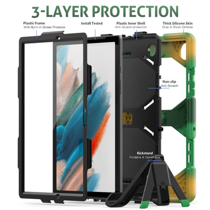 For Samsung Galaxy Tab A8 10.5 2021 X200 / X205 Colorful Silicon + PC Tablet Case(Camouflage) - Other Galaxy Tab PC by buy2fix | Online Shopping UK | buy2fix