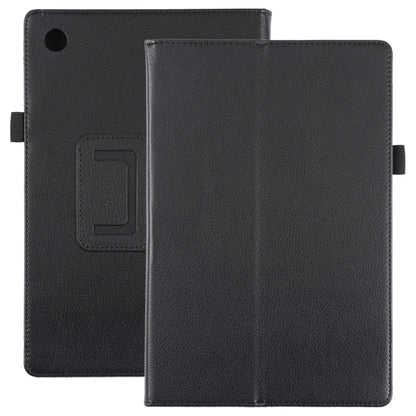 For Samsung Galaxy Tab A8 10.5 2021 Litchi Texture Solid Color Leather Tablet Case(Black) by buy2fix
