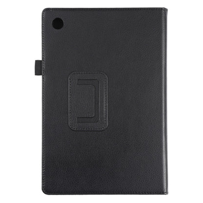 For Samsung Galaxy Tab A8 10.5 2021 Litchi Texture Solid Color Leather Tablet Case(Black) by buy2fix