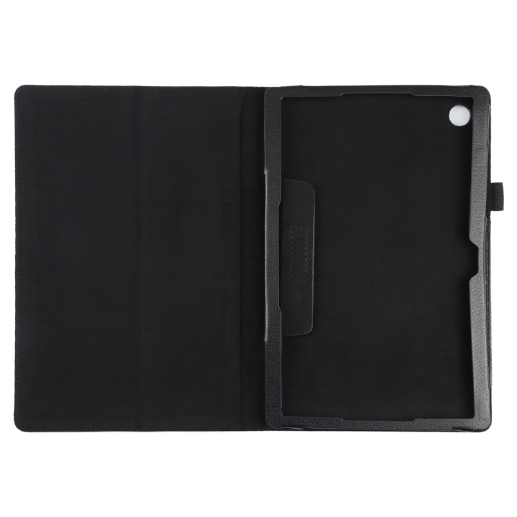 For Samsung Galaxy Tab A8 10.5 2021 Litchi Texture Solid Color Leather Tablet Case(Black) by buy2fix