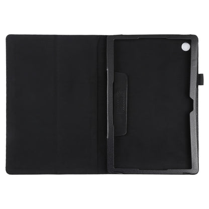 For Samsung Galaxy Tab A8 10.5 2021 Litchi Texture Solid Color Leather Tablet Case(Black) by buy2fix