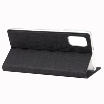 For Galaxy A71 ViLi Magnet Horizontal Flip Shockproof TPU + PU Leather Protective Case  Card Slot & Holder(Black) - Galaxy Phone Cases by ViLi | Online Shopping UK | buy2fix