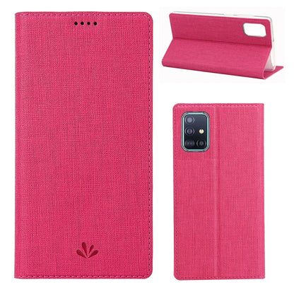 For Galaxy A71 ViLi Magnet Horizontal Flip Shockproof TPU + PU Leather Protective Case  Card Slot & Holder(Pink) - Galaxy Phone Cases by ViLi | Online Shopping UK | buy2fix