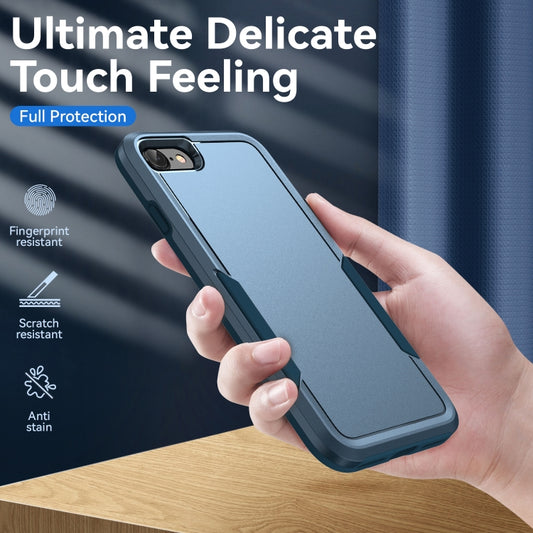 For iPhone SE 2022 / SE 2020 / 8 / 7 Pioneer Armor Heavy Duty PC + TPU Phone Case(Blue) by buy2fix
