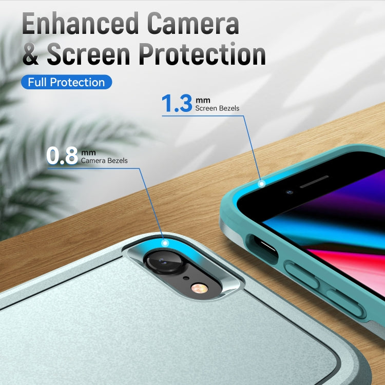 For iPhone SE 2022 / SE 2020 / 8 / 7 Pioneer Armor Heavy Duty PC + TPU Phone Case(Green) by buy2fix