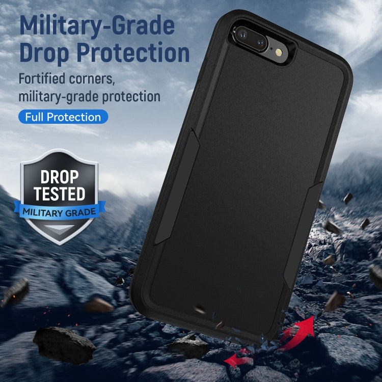Pioneer Armor Heavy Duty PC + TPU Phone Case For iPhone 8 Plus / 7 Plus(Black) by buy2fix