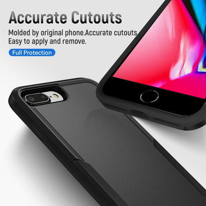 Pioneer Armor Heavy Duty PC + TPU Phone Case For iPhone 8 Plus / 7 Plus(Black) by buy2fix