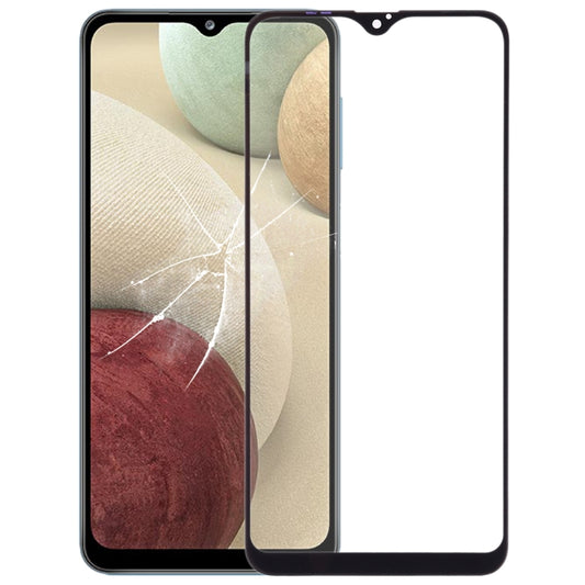 For Samsung Galaxy A12 Front Screen Outer Glass Lens with OCA Optically Clear Adhesive - Outer Glass Lens by buy2fix | Online Shopping UK | buy2fix