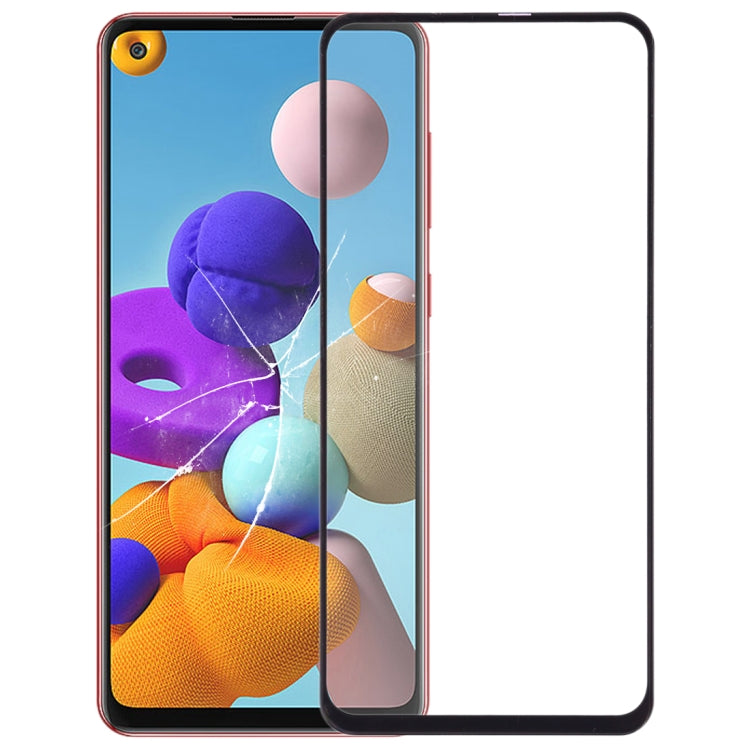 For Samsung Galaxy A21S Front Screen Outer Glass Lens with OCA Optically Clear Adhesive - Outer Glass Lens by buy2fix | Online Shopping UK | buy2fix