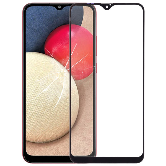 For Samsung Galaxy A02s Front Screen Outer Glass Lens with OCA Optically Clear Adhesive - Outer Glass Lens by buy2fix | Online Shopping UK | buy2fix