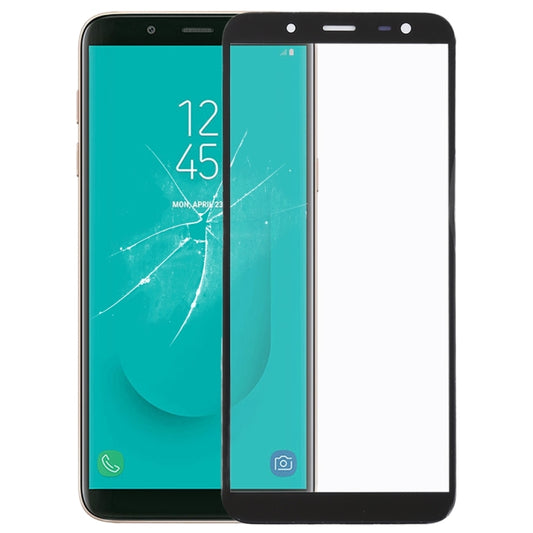 For Samsung Galaxy J6 / J600 Front Screen Outer Glass Lens with OCA Optically Clear Adhesive - Outer Glass Lens by buy2fix | Online Shopping UK | buy2fix