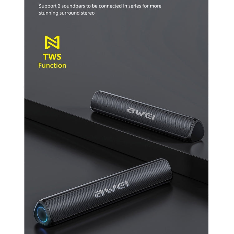 awei Y333 TWS Desktop Wireless Bluetooth Speaker(Black) - Desktop Speaker by awei | Online Shopping UK | buy2fix