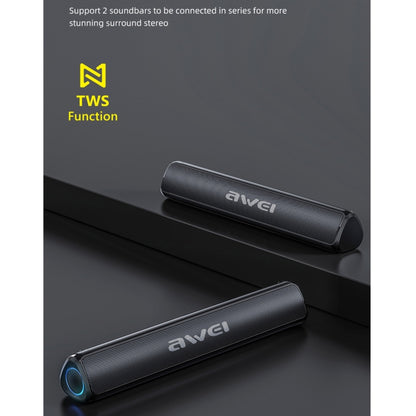awei Y333 TWS Desktop Wireless Bluetooth Speaker(Black) - Desktop Speaker by awei | Online Shopping UK | buy2fix