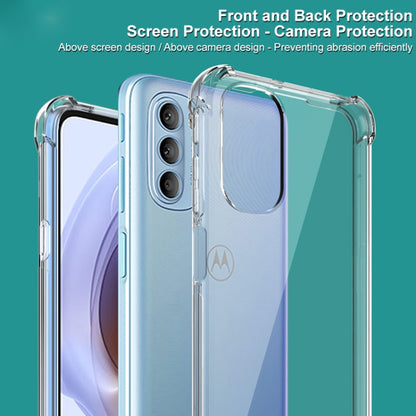 For Motorola Moto G31 / G41 imak All-inclusive Shockproof Airbag TPU Case with Screen Protector(Transparent) by imak