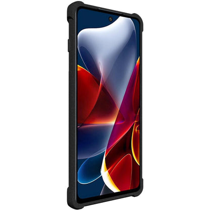 For Motorola Moto G200 5G imak All-inclusive Shockproof Airbag TPU Case with Screen Protector(Matte Black) by imak