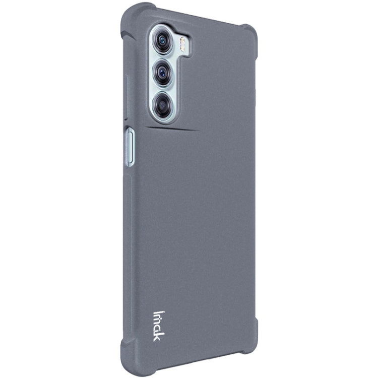 For Motorola Moto G200 5G imak All-inclusive Shockproof Airbag TPU Case with Screen Protector(Matte Grey) by imak