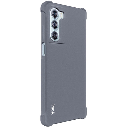 For Motorola Moto G200 5G imak All-inclusive Shockproof Airbag TPU Case with Screen Protector(Matte Grey) by imak