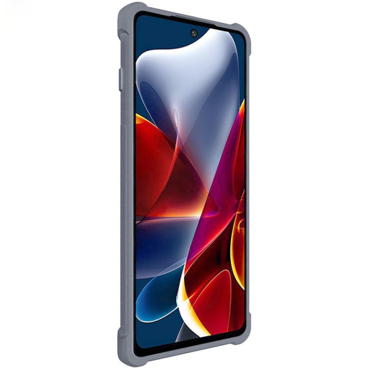 For Motorola Moto G200 5G imak All-inclusive Shockproof Airbag TPU Case with Screen Protector(Matte Grey) by imak