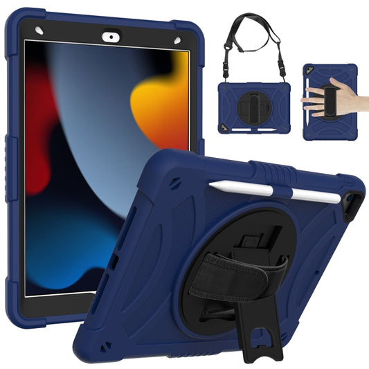 For iPad 10.2 2021 / 2020 / 2019 PC + Silicone Combination Tablet Case(Navy Blue) - iPad 10.2 Cases by buy2fix | Online Shopping UK | buy2fix