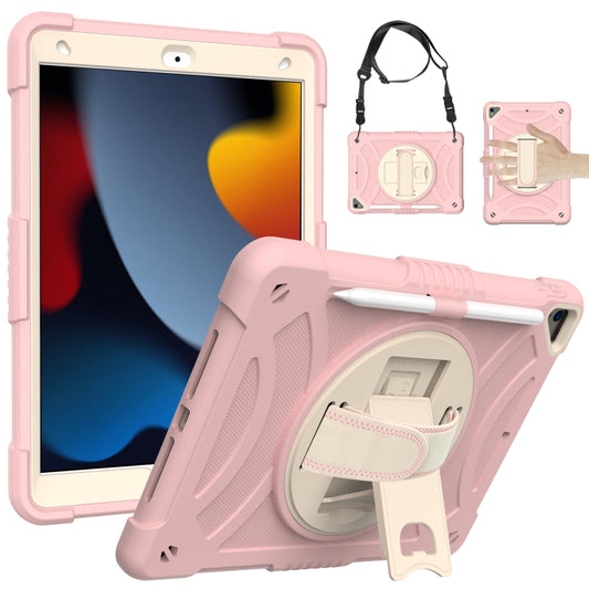 For iPad 10.2 2021 / 2020 / 2019 PC + Silicone Combination Tablet Case(Rose Gold) - iPad 10.2 Cases by buy2fix | Online Shopping UK | buy2fix
