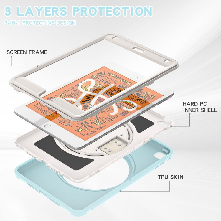 360 Degree Rotation PC + TPU Tablet Case For iPad mini 5 / 4(Ice Blue) - iPad mini (2019) / mini 5 Cases by buy2fix | Online Shopping UK | buy2fix