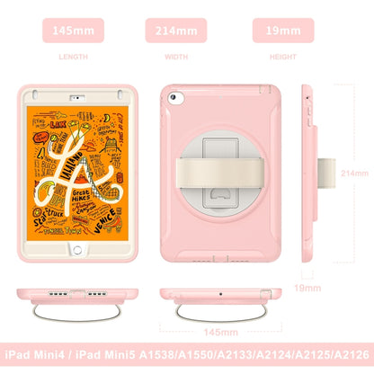 360 Degree Rotation PC + TPU Tablet Case For iPad mini 5 / 4(Cherry Blossoms Pink) - iPad mini (2019) / mini 5 Cases by buy2fix | Online Shopping UK | buy2fix