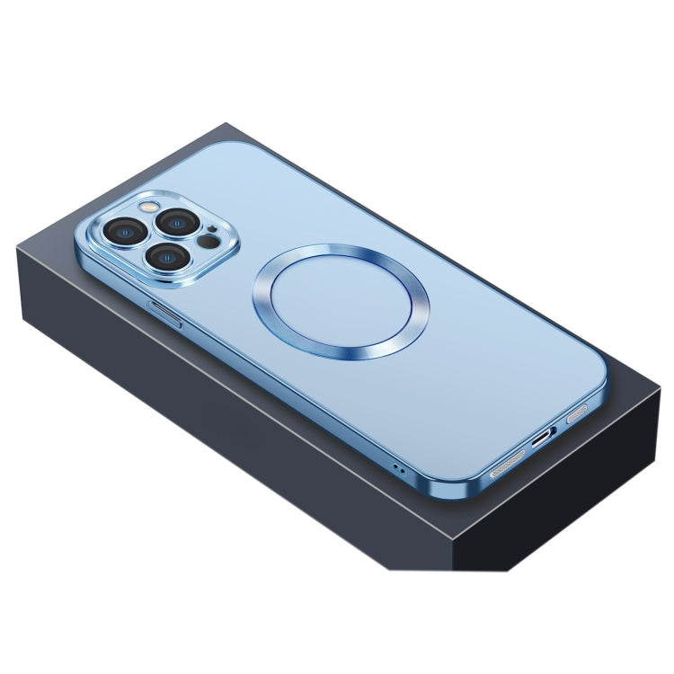 For iPhone 12 Pro Nebula Series MagSafe Magnetic Phone Case(Sierra Blue) - iPhone 12 / 12 Pro Cases by buy2fix | Online Shopping UK | buy2fix