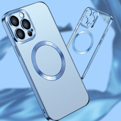For iPhone 12 Pro Nebula Series MagSafe Magnetic Phone Case(Sierra Blue) - iPhone 12 / 12 Pro Cases by buy2fix | Online Shopping UK | buy2fix