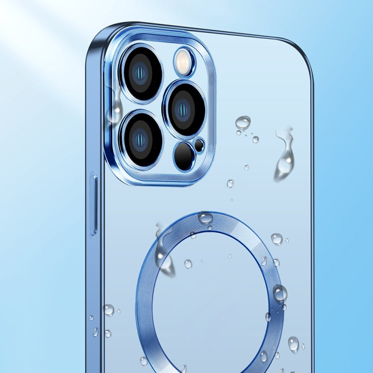 For iPhone 12 Pro Nebula Series MagSafe Magnetic Phone Case(Sierra Blue) - iPhone 12 / 12 Pro Cases by buy2fix | Online Shopping UK | buy2fix