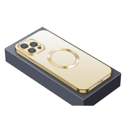 For iPhone 12 Pro Max Nebula Series MagSafe Magnetic Phone Case(Gold) - iPhone 12 Pro Max Cases by buy2fix | Online Shopping UK | buy2fix