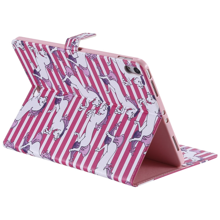 For iPad Pro 11 (2018) Colored Drawing Pattern Horizontal Flip PU Leather Case with Holder & Card Slots & Wallet(Horse) - iPad Pro 11 (2018) Cases by buy2fix | Online Shopping UK | buy2fix