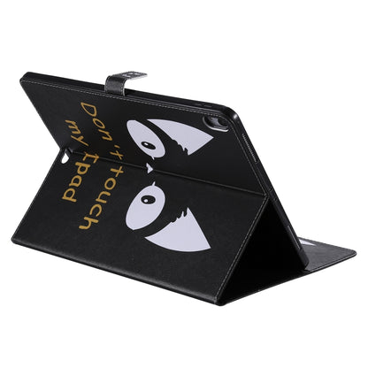 for iPad Pro 12.9 (2018) Colored Drawing Pattern Horizontal Flip PU Leather Case with Holder & Card Slots & Wallet (Cat Ears) - iPad Pro 12.9 (2018) Cases by buy2fix | Online Shopping UK | buy2fix