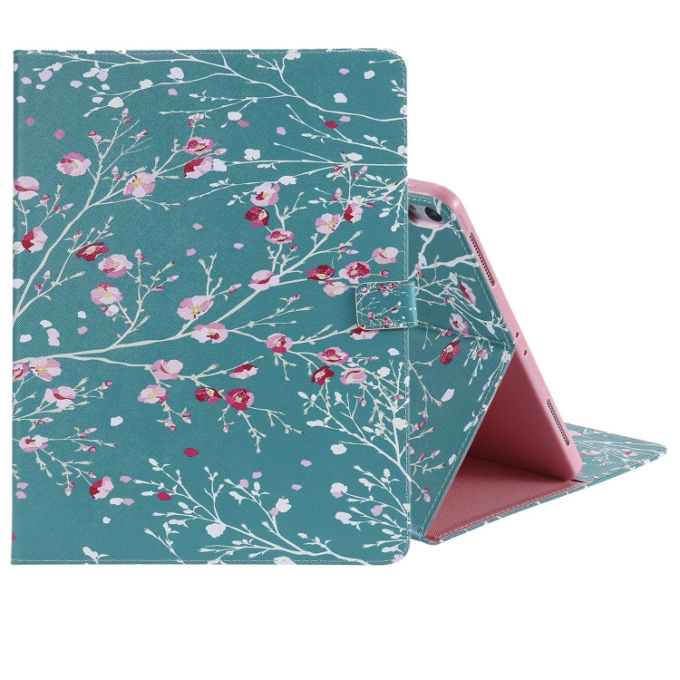 for iPad Pro 12.9 (2018) Colored Drawing Pattern Horizontal Flip PU Leather Case with Holder & Card Slots & Wallet (Apricot Tree) - iPad Pro 12.9 (2018) Cases by buy2fix | Online Shopping UK | buy2fix