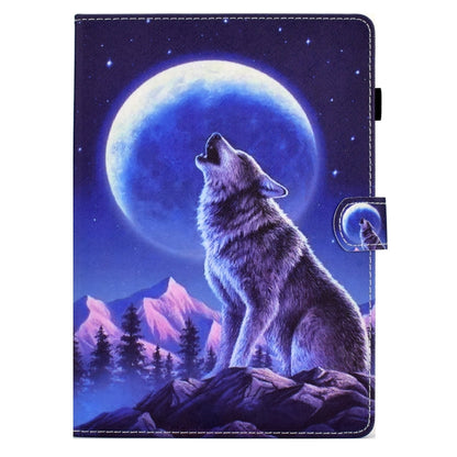 Sewing Pen Slot Leather Tablet Case For iPad 9.7 2018 & 2017(Night Wolf) - iPad 9.7 (2018) & (2017) Cases by buy2fix | Online Shopping UK | buy2fix