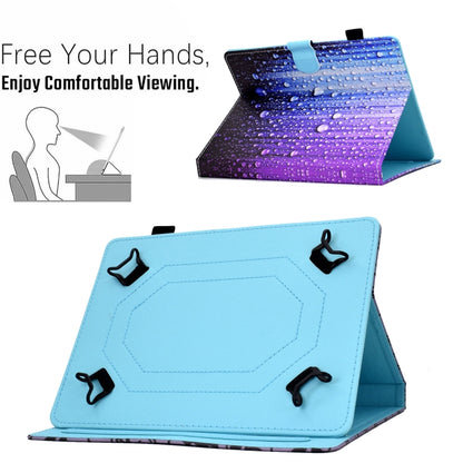 For 8 inch Tablet Electric Pressed TPU Leather Tablet Case(Water Droplets) - 8 inch by buy2fix | Online Shopping UK | buy2fix