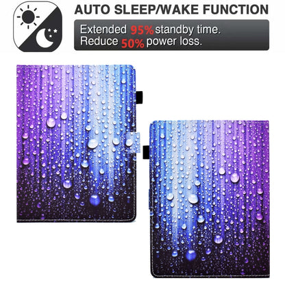 For 8 inch Tablet Electric Pressed TPU Leather Tablet Case(Water Droplets) - 8 inch by buy2fix | Online Shopping UK | buy2fix